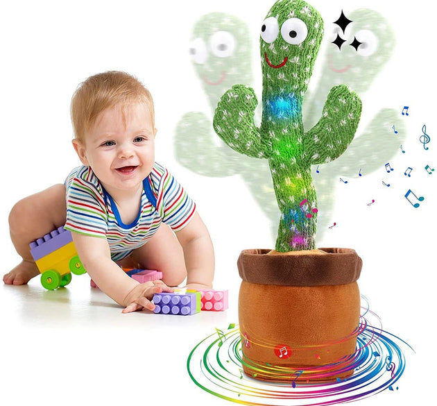 Dancing Talking Cactus Toy – Rechargeable Interactive Musical Plush