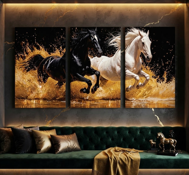 Set of 3 Premium Wall Art Photo Tiles – Modern Home Decor Sets 8x11