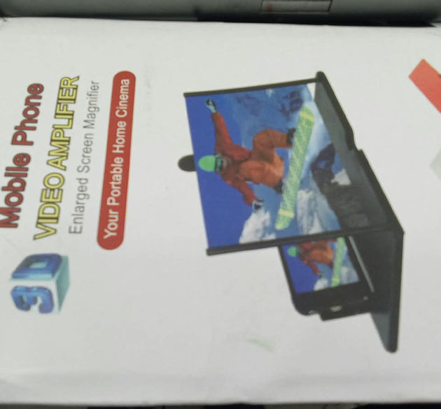 3D Mobile Phone Screen Magnifier Foldable Stand (Random Color)