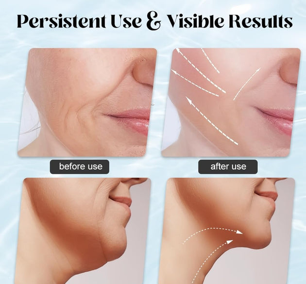 3 in 1 Facial Massager Machine for Face, Anti Wrinkles Face Neck Eyes Massager, Facial Massager Set, Sculpting Tool Multifunctional Neck Massager Beauty Device for Forehead Cheek
